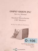 OMNI Vision-Omni Vision CRT Monitors Monochrome Service and Wiring Manual 2004-CRT-01